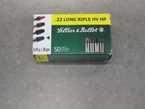 S&B CARICHE 22 LR HV HP 38 GR