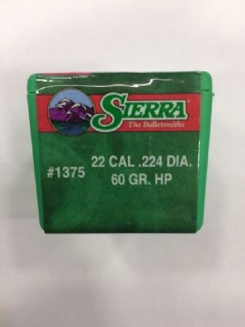 SIERRA PALLE CAL 22 60 GR 100 PZ