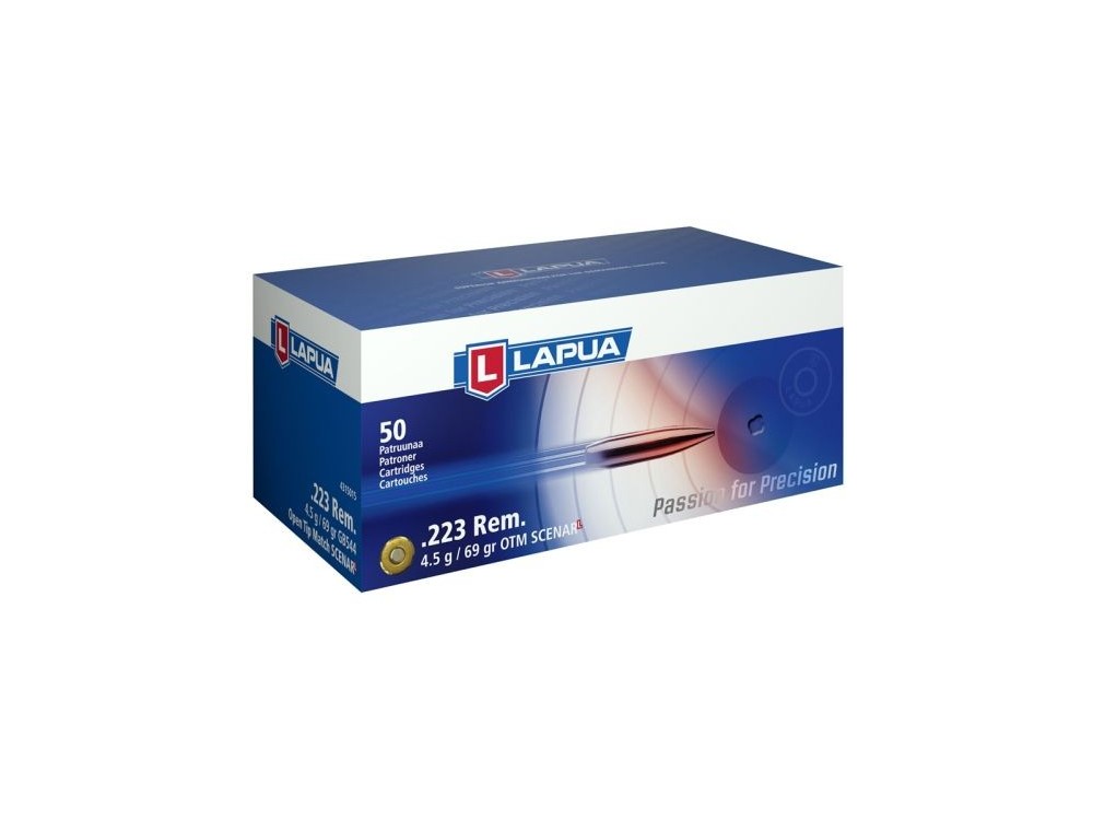 LAPUA CARICHE CAL 223 REM 69 GR