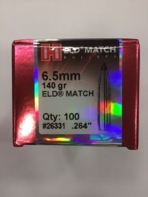 HORNADY PALLE 6,5 MM ELD M GR 140