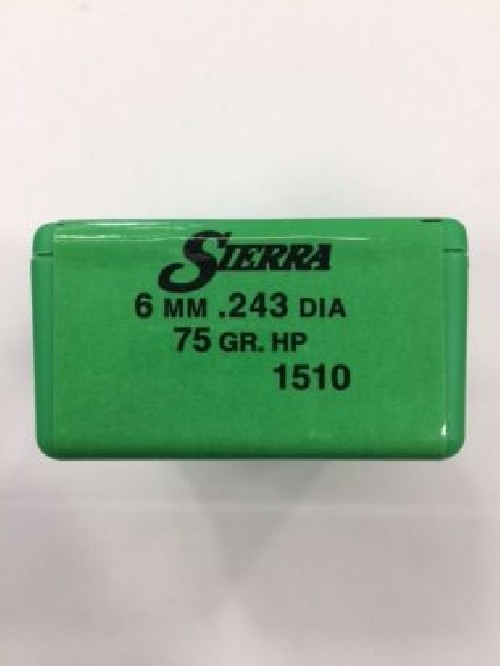 SIERRA PALLE CAL 6 MM 75 GR