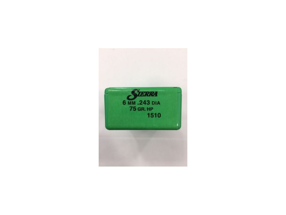 SIERRA PALLE CAL 6 MM 75 GR