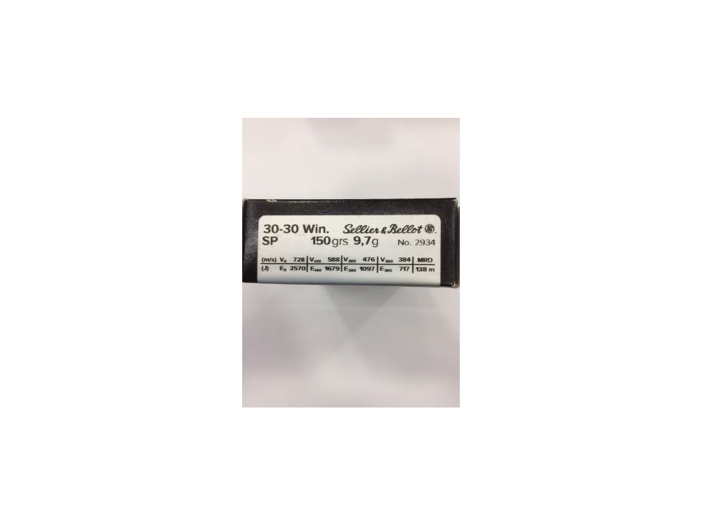 S&B CARICHE 30-30 WIN 150 GR