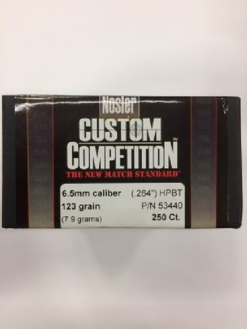 NOSLER C6,5 HPBT GR 123 QT 250 PZ