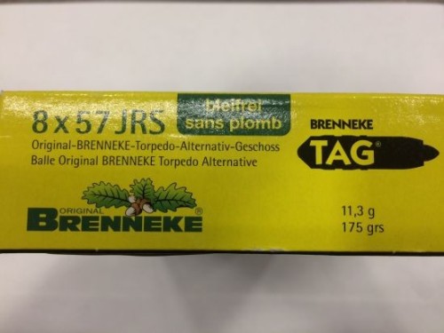 BRENNEKE CARICHE 8 X 57 JRS