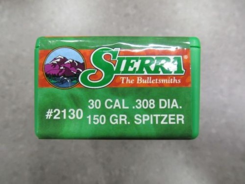 SIERRA PALLE CAL30 150 GR SPITZER
