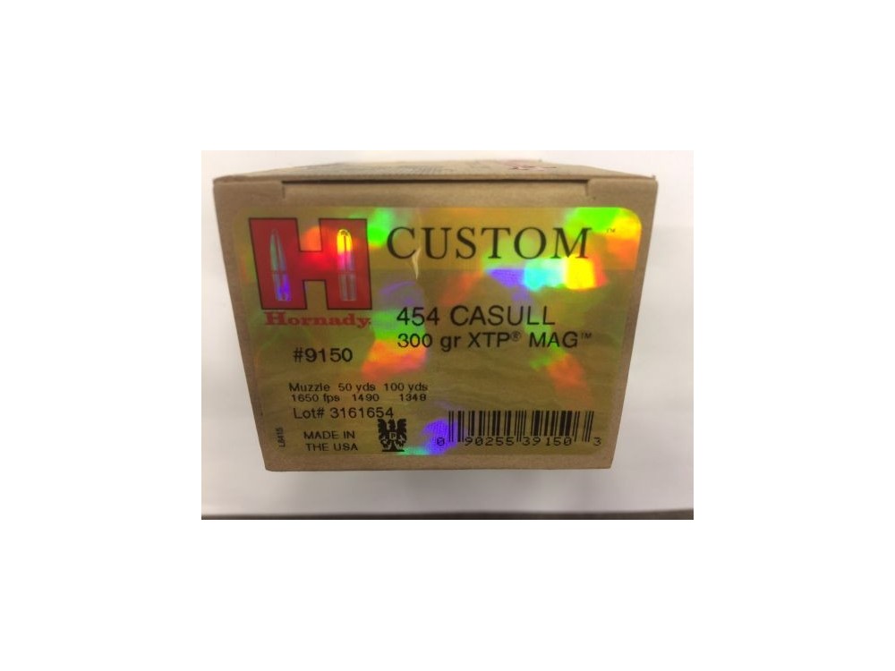 HORNADY CUSTOM CARICHE 454 CASULL