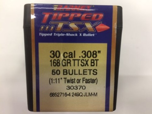 BARNES PALLE TTSX CAL 30 GR 168