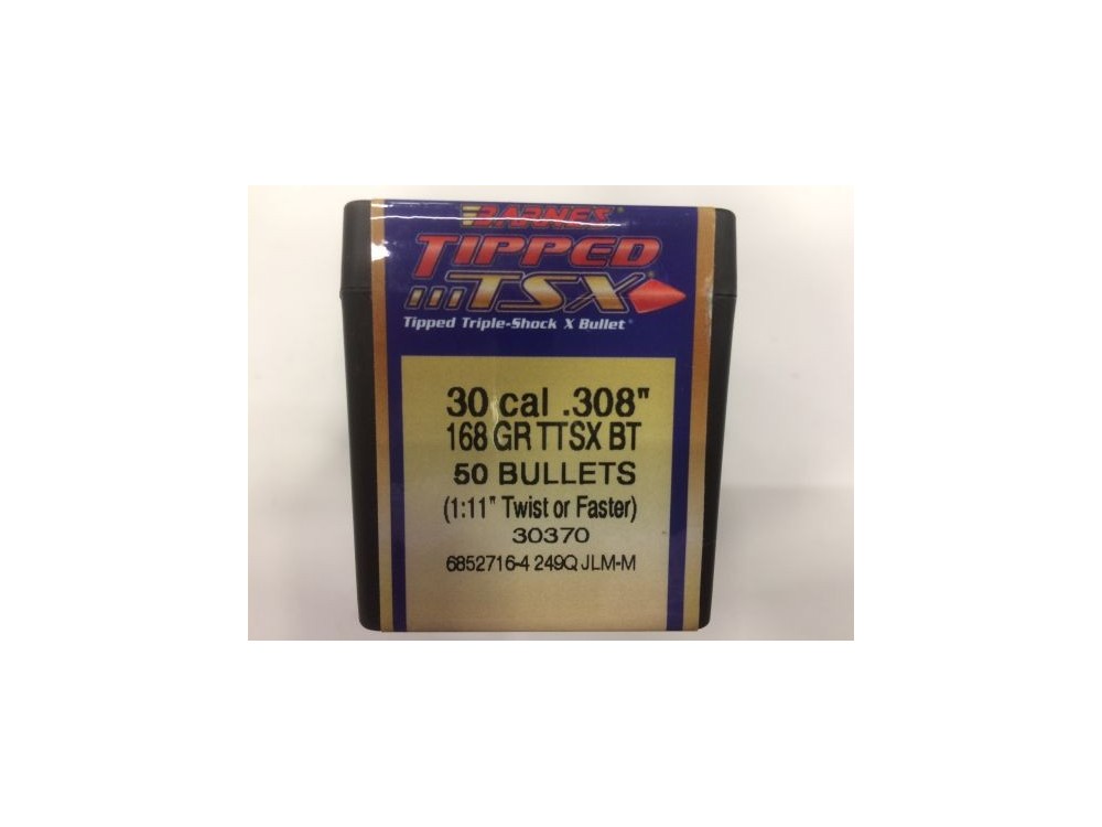 BARNES PALLE TTSX CAL 30 GR 168