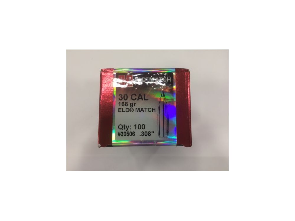 HORNADY PALLE CAL30 ELD M 168 GR