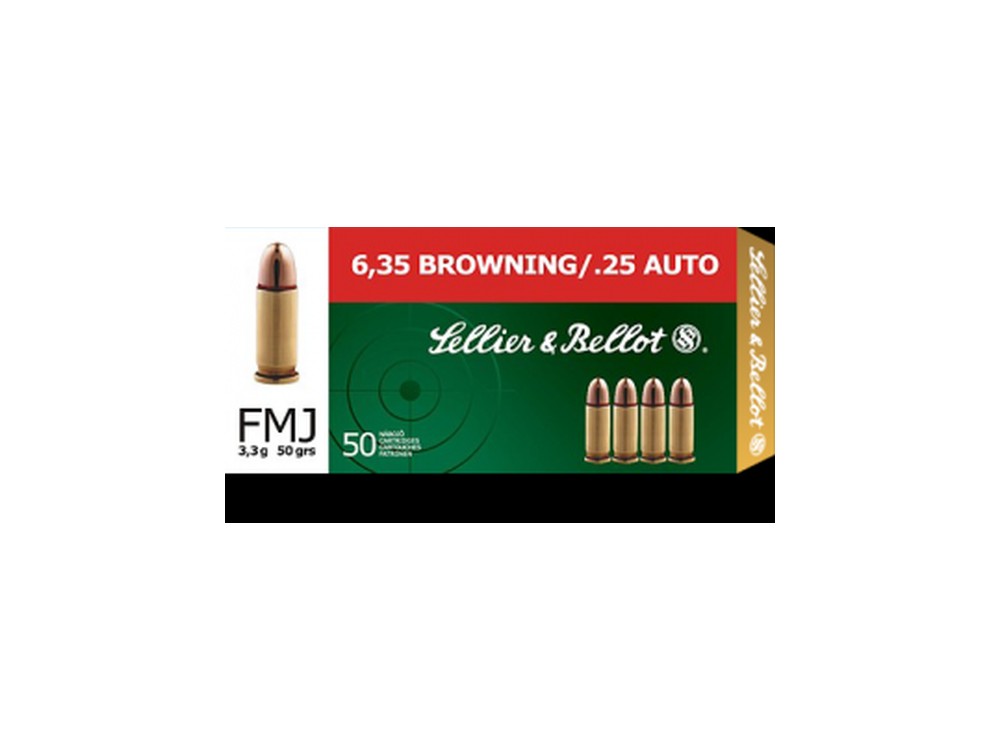 S&B CARICHE 6,35 FMJ 50 GR