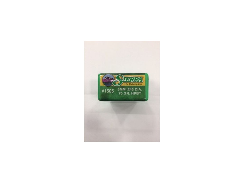 SIERRA PALLE CAL 6MM 70 GR HPBT
