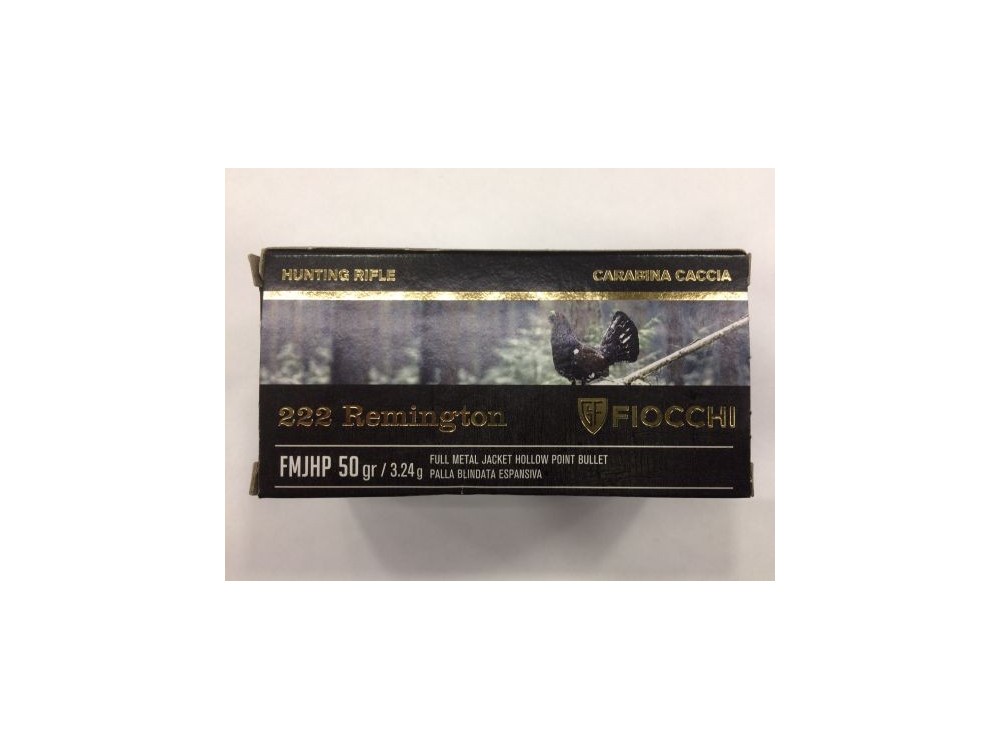 FIOCCHI CARICHE CAL 222 REM 50 GR