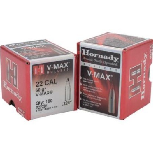 HORNADY PALLE CAL22 60GR V-MAX