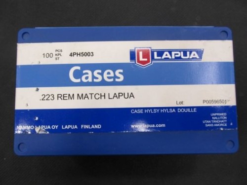 LAPUA BOSSOLI CAL 223 REM 100 PZ