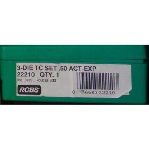 RCBS 3 DIE SET 50 ACT EXP