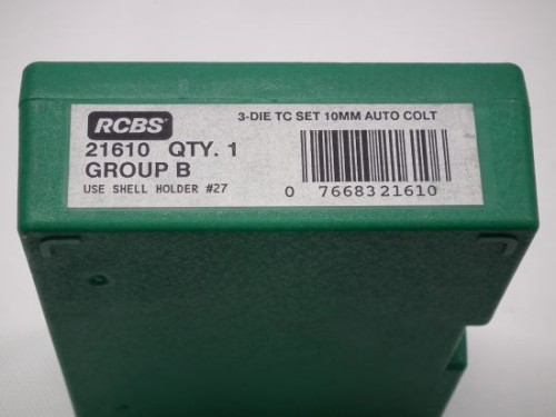 RCBS 3 DIE TC STEEL SET 10 MM AUTO