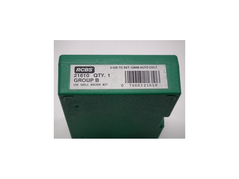 RCBS 3 DIE TC STEEL SET 10 MM AUTO