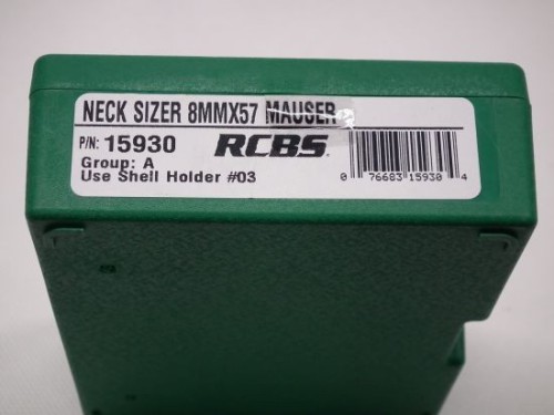 RCBS NECK SIZER DIE 8X57 MAUSER
