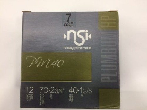 NOBEL SPORT CARTUCCE PM40 12 PB 7