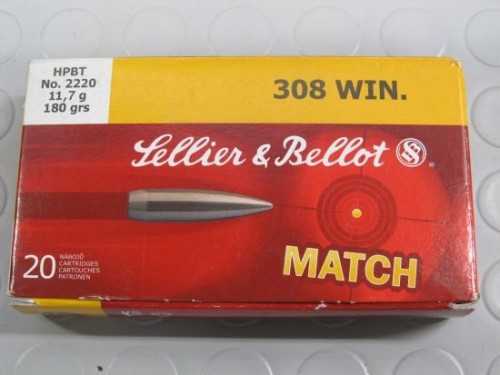 S&B CARICHE 308 WIN 180 GR MATCH