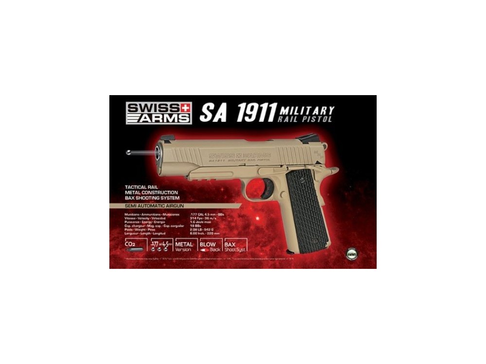 SWISS ARMS PISTOLA LIB V 1911 TAN