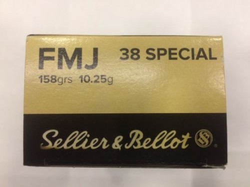 S&B CARICHE 38 SPL 158 GR FMJ