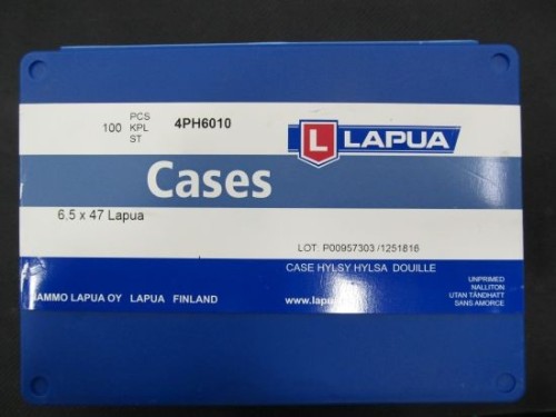 LAPUA BOSSOLI CAL 6,5X47 LAPUA