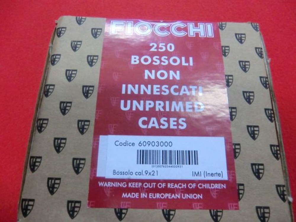 FIOCCHI BOSSOLI 9X21 CONF 250 PZ