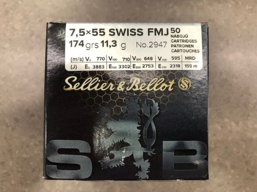 S&B CARICHE CAL 7,5X55 SWISS