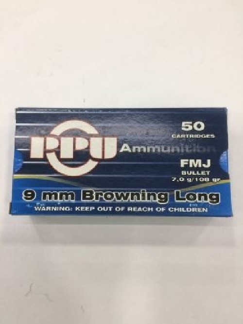 PRVI CARICHE 9 MM BR LONG FMJ 108