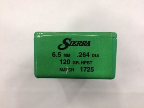 SIERRA PALLE CAL 6,5 MM 120 GR HPBT