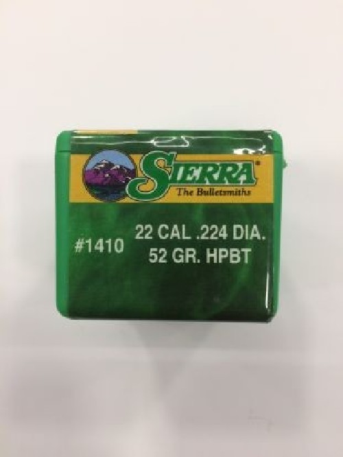 SIERRA PALLE CAL22 52GR QT 100 PZ