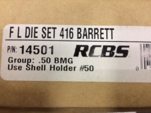 RCBS DIE SET F L 416 BARRETT