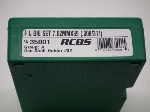 RCBS FULL LENGTH DIE 7,62X39