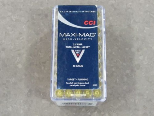 CCI CARICHE CAL 22 WMR