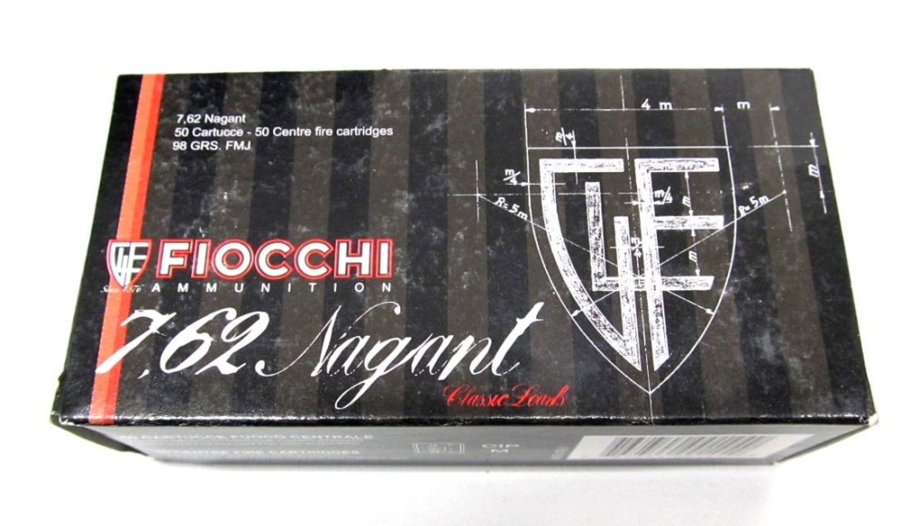 FIOCCHI CARICHE 7,62 NAGANT 98 GRS
