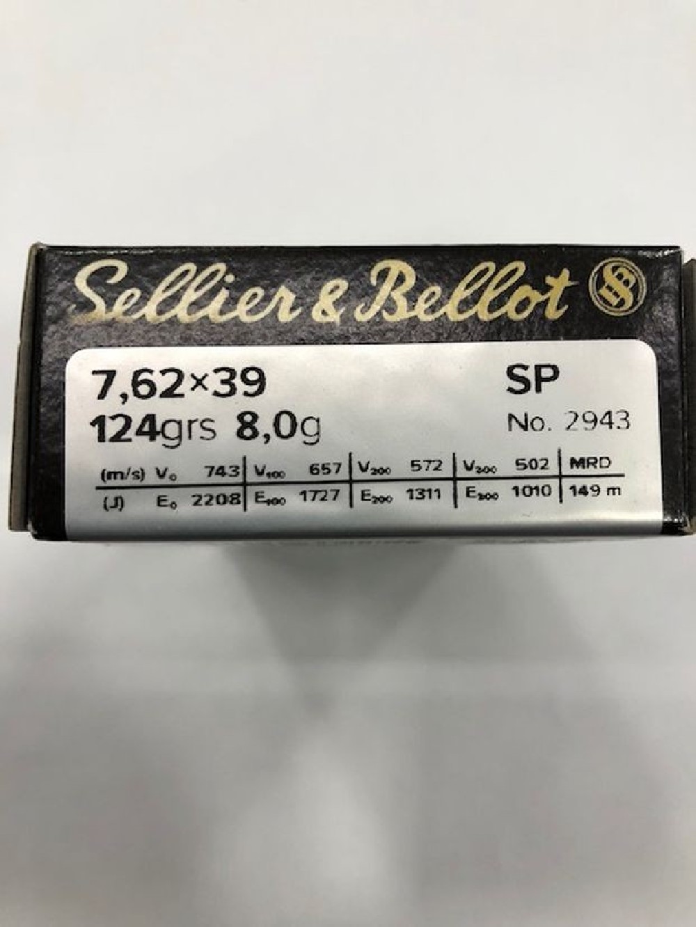 S&B CARICHE 7,62X39 GR 124 QT 20