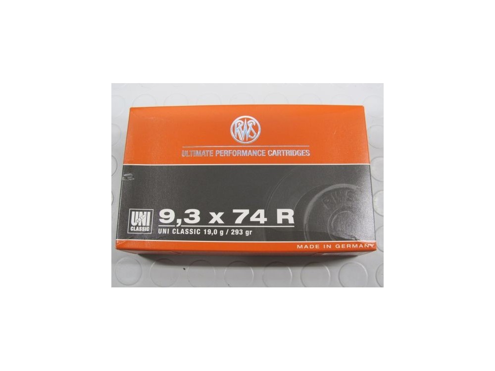 RWS CARICHE 9,3 X 74 R 293 GR