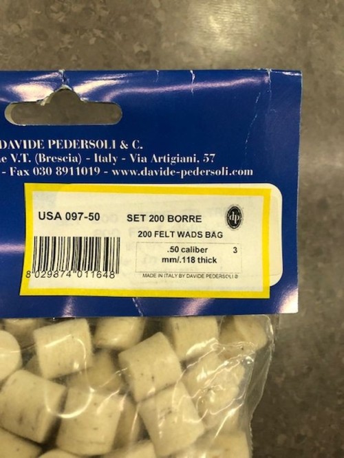 PEDERSOLI BORRE FELTRO C 50 PZ 200
