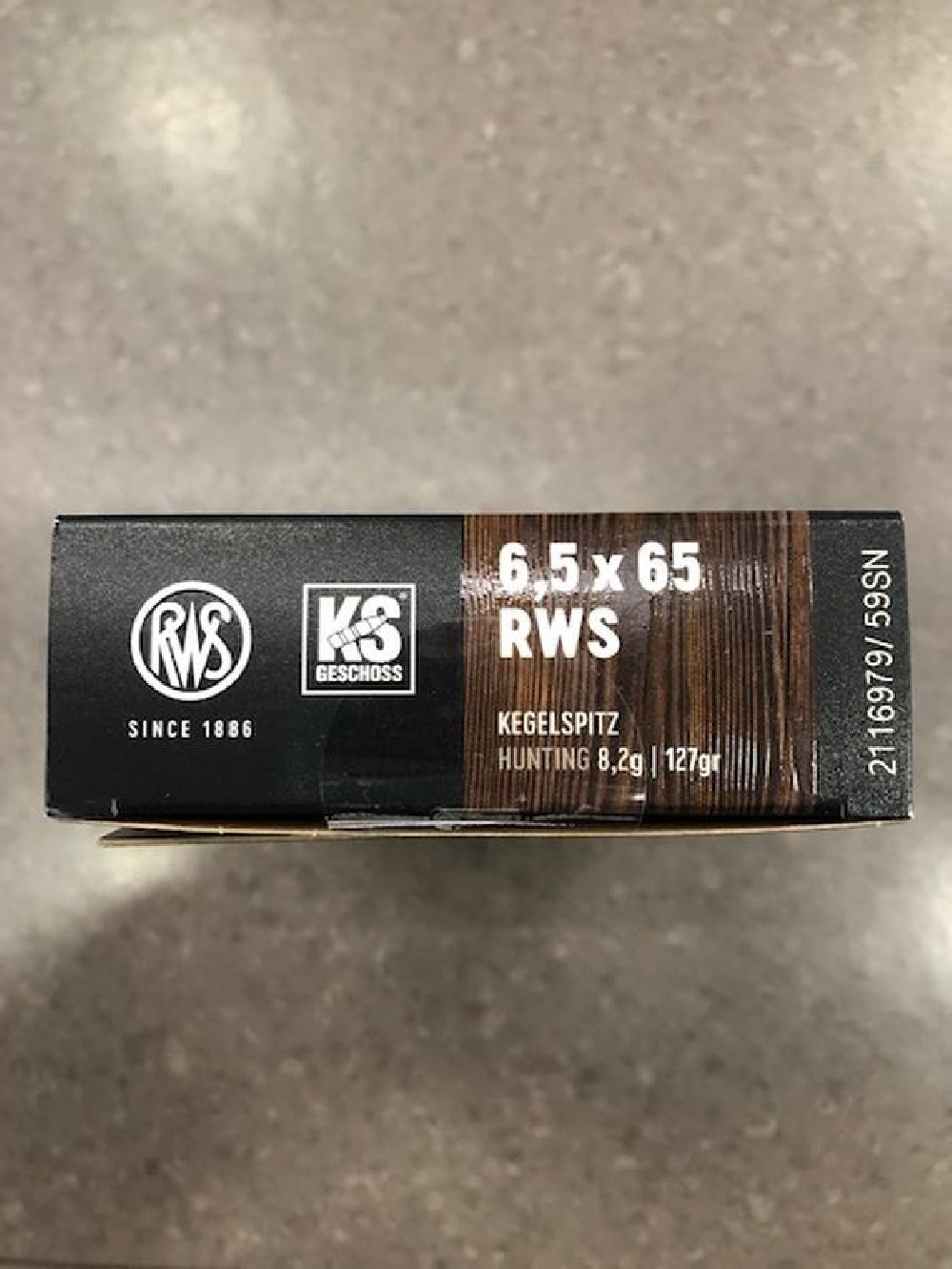 RWS CARICHE 6,5 X 65 GR 127 KS