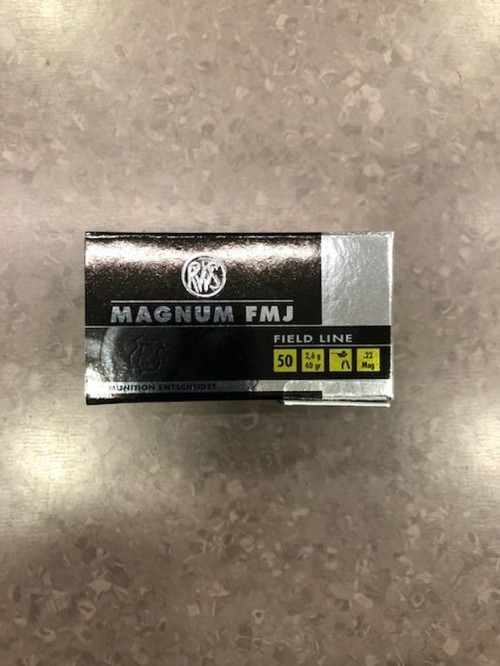 RWS CARICHE 22 W MAGNUM 40 GR FMJ