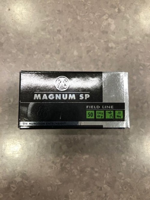 RWS CARICHE 22 MAGNUM 40 GR SP