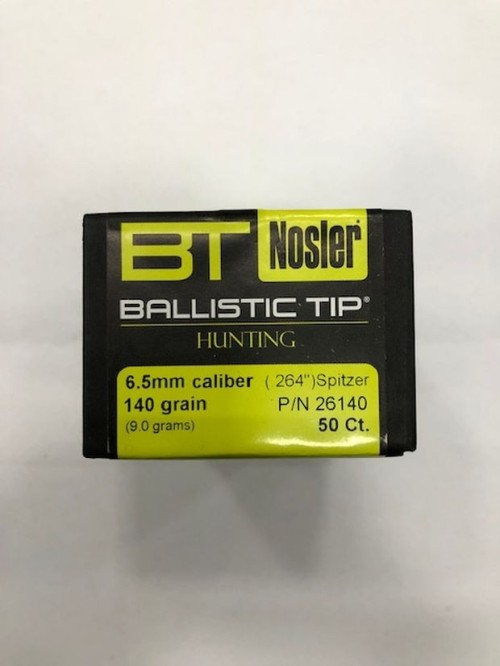 NOSLER BALLISTIC TIP  6,5 GR 140
