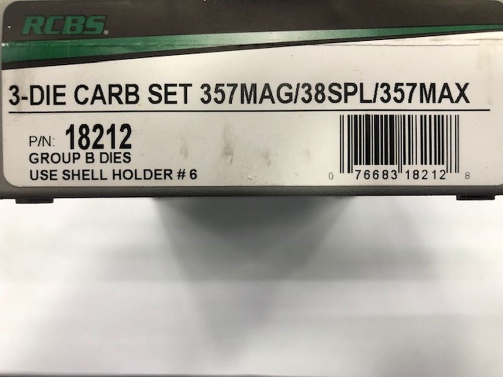 RCBS 3 DIE TC SET 357 MAG 38 SPL