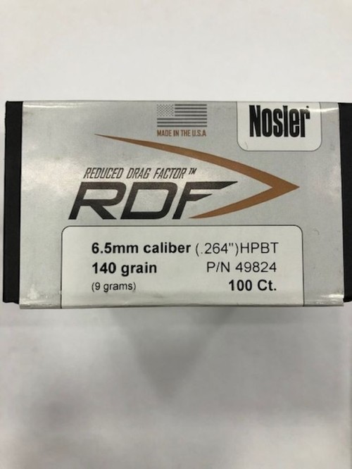 NOSLER RDF PALLE C 6,5 GR 140