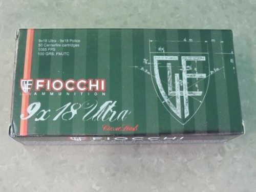 FIOCCHI CARICHE 9 X 18 ULTRA 100 GR
