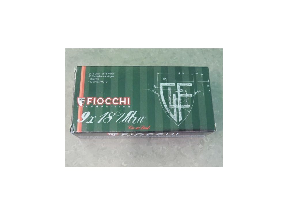 FIOCCHI CARICHE 9 X 18 ULTRA 100 GR