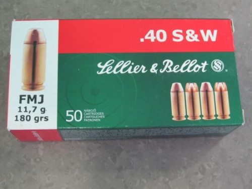 S&B CARICHE 40SW GR 180 FMJ