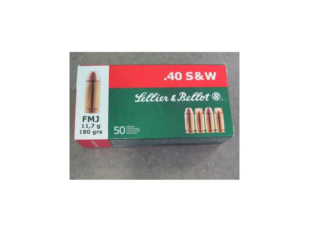 S&B CARICHE 40SW GR 180 FMJ